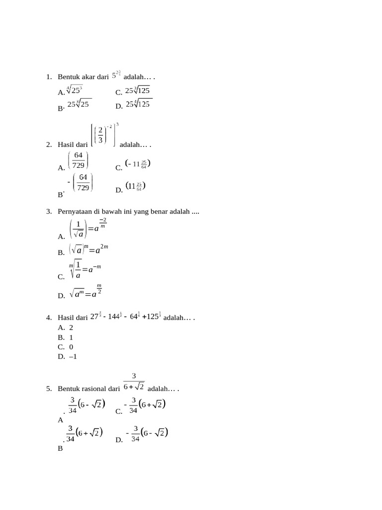 Soal Latihan Mat9 | PDF