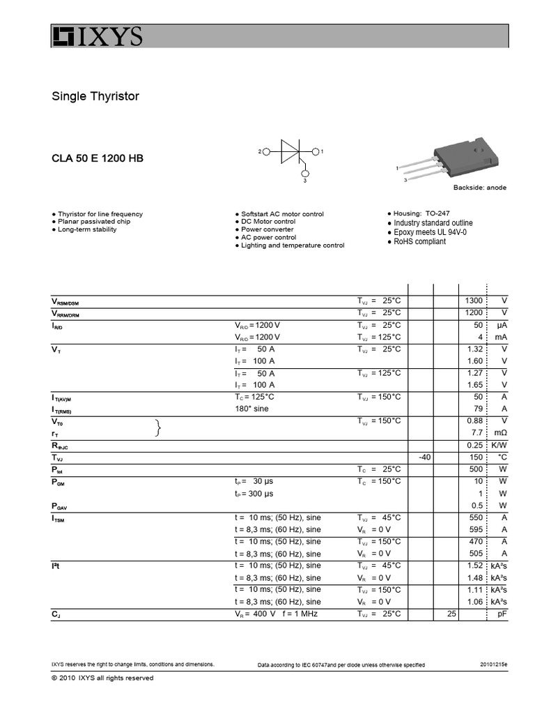 datablad-160622-thyristor | PDF