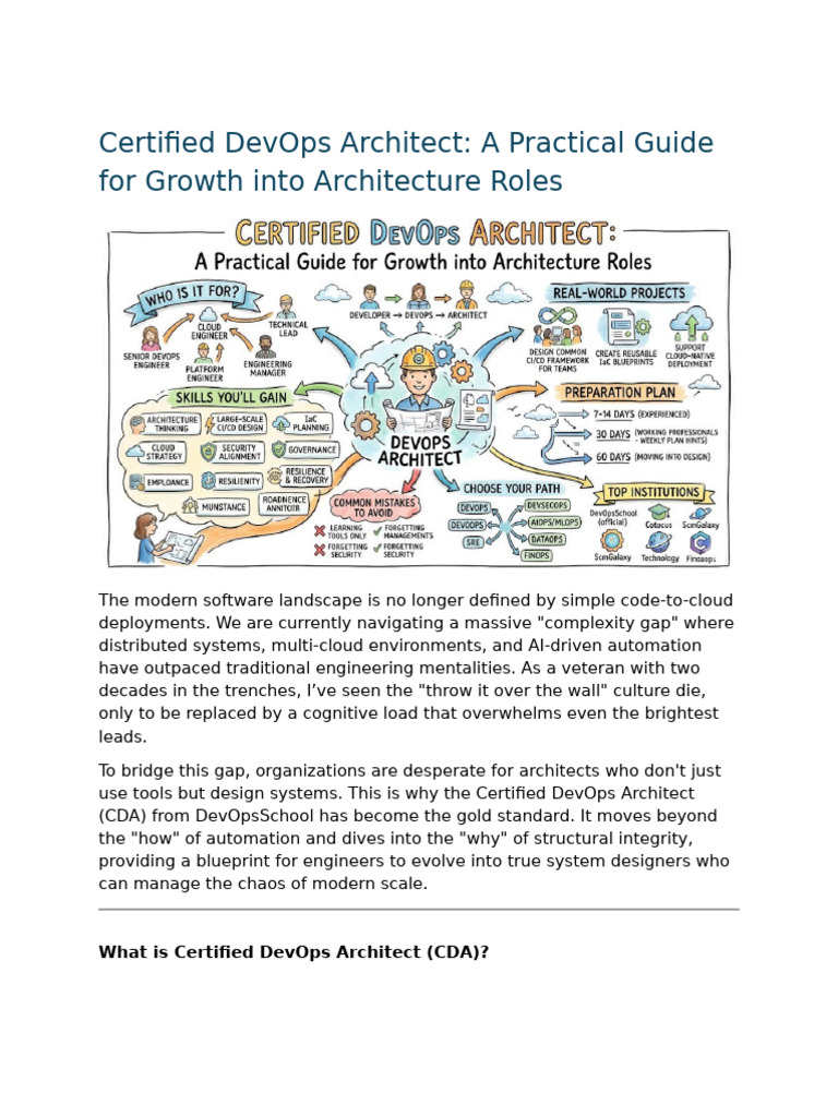 Certified DevOps Architect | PDF | Cloud Computing | Computing