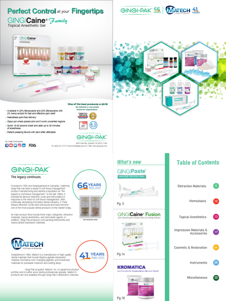2021 Gingi PakMatech Product Catalog Rev.052821 3 | PDF | Hemostasis