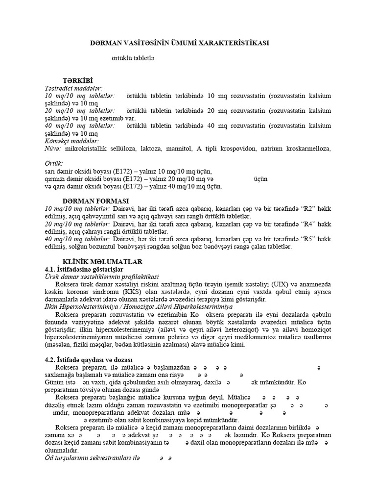 Ko-Roksera_40-mg_10-mg-film-coated-tablet | PDF