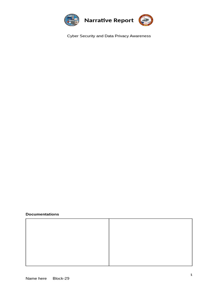 Narrative Report Template for B29 | PDF