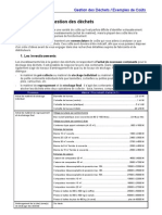 Coûts Déchets Investissements-Dépenses