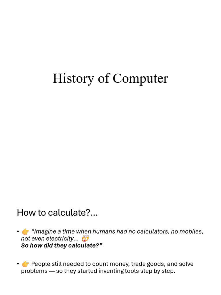 History of Computer | PDF