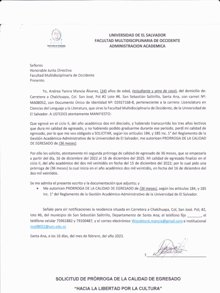prorroga 2 | PDF