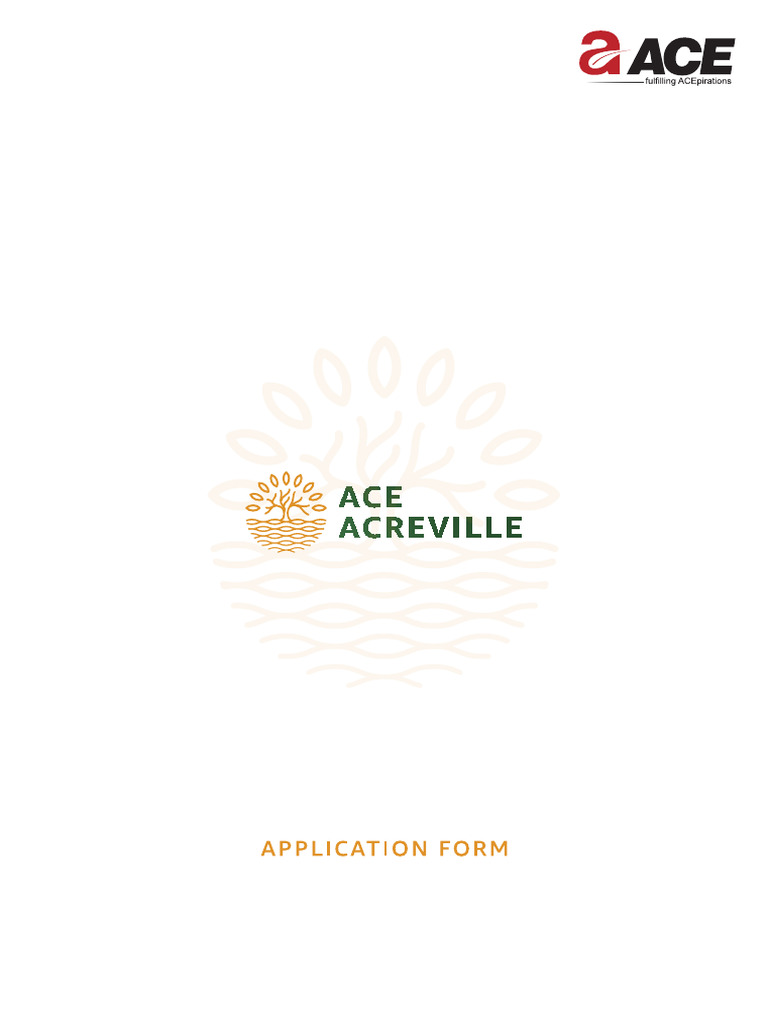 Ace Acreville Application Form | PDF | Taxes | Interest