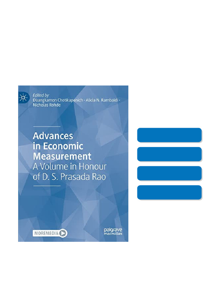 Advances in Economic Measurement: A Volume in Honour of D. S. Prasada ...