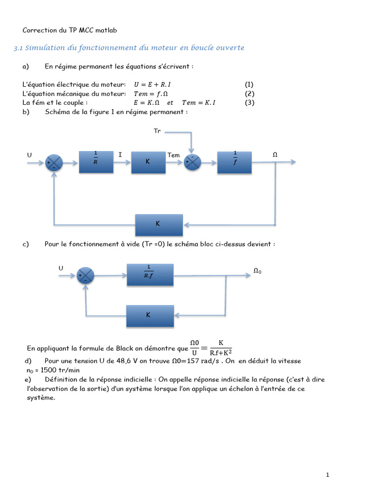 Correction Du TP MCC Matlab | PDF