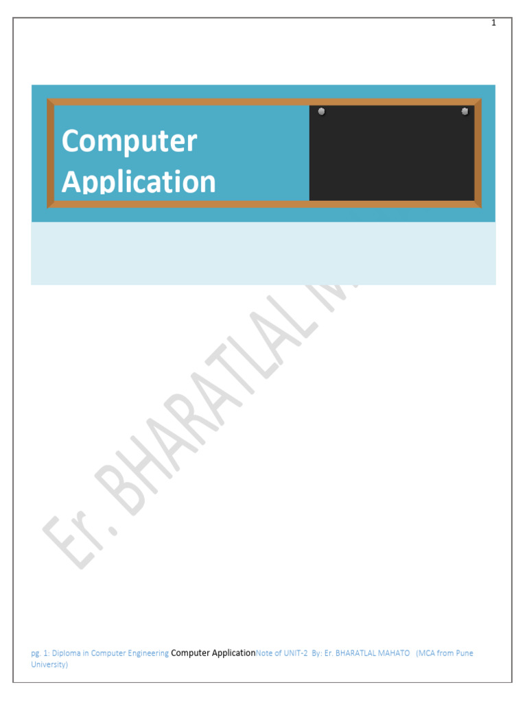 UNit-4 Application System | PDF | Spreadsheet | Databases