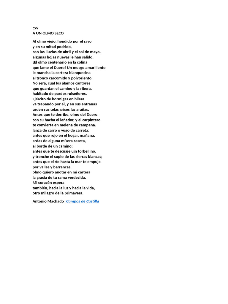 A UN OLMO SECO | PDF