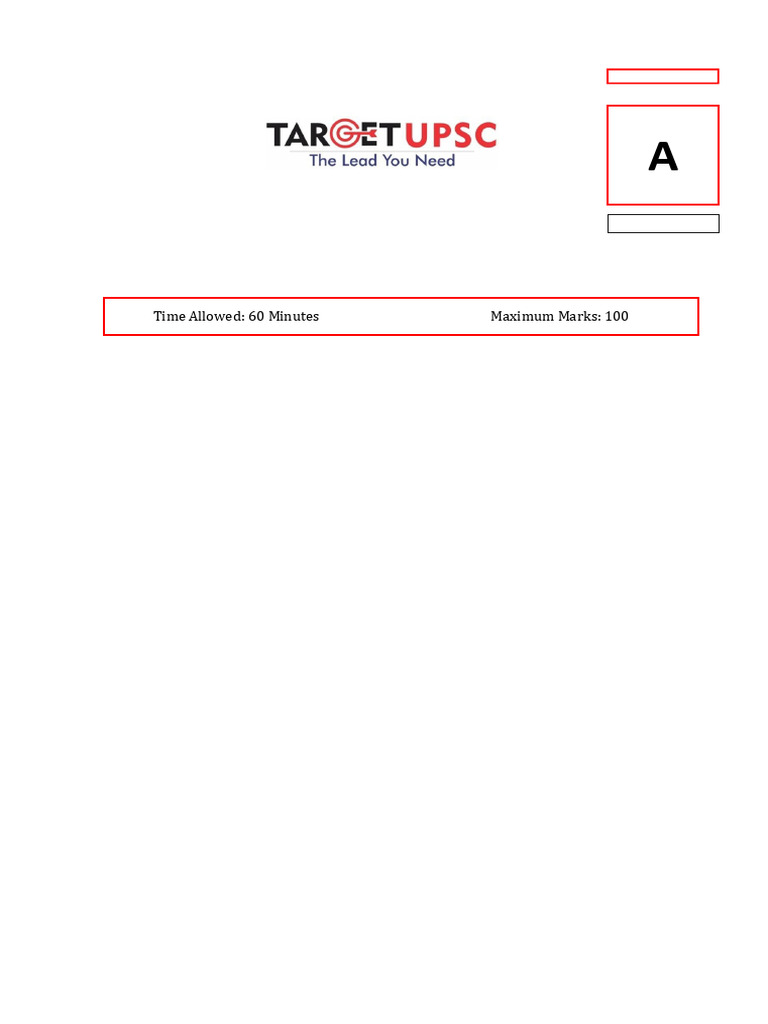 Environment PYQ Test - 2 Question Paper | PDF
