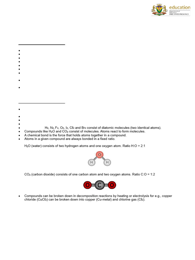 NS Gr9 FS Revision Guideline 2021 Matter and Material | PDF | Rust ...
