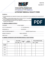 Change of Medical Facility Form