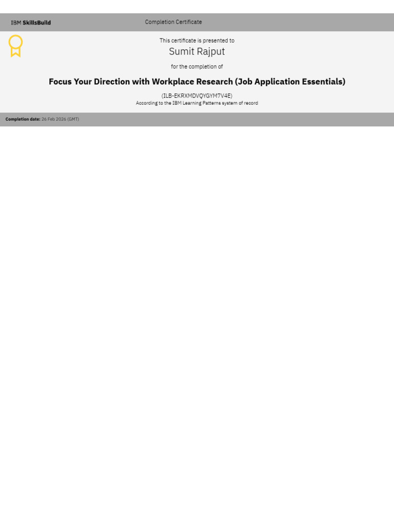Completion Certificate _ SkillsBuild | PDF