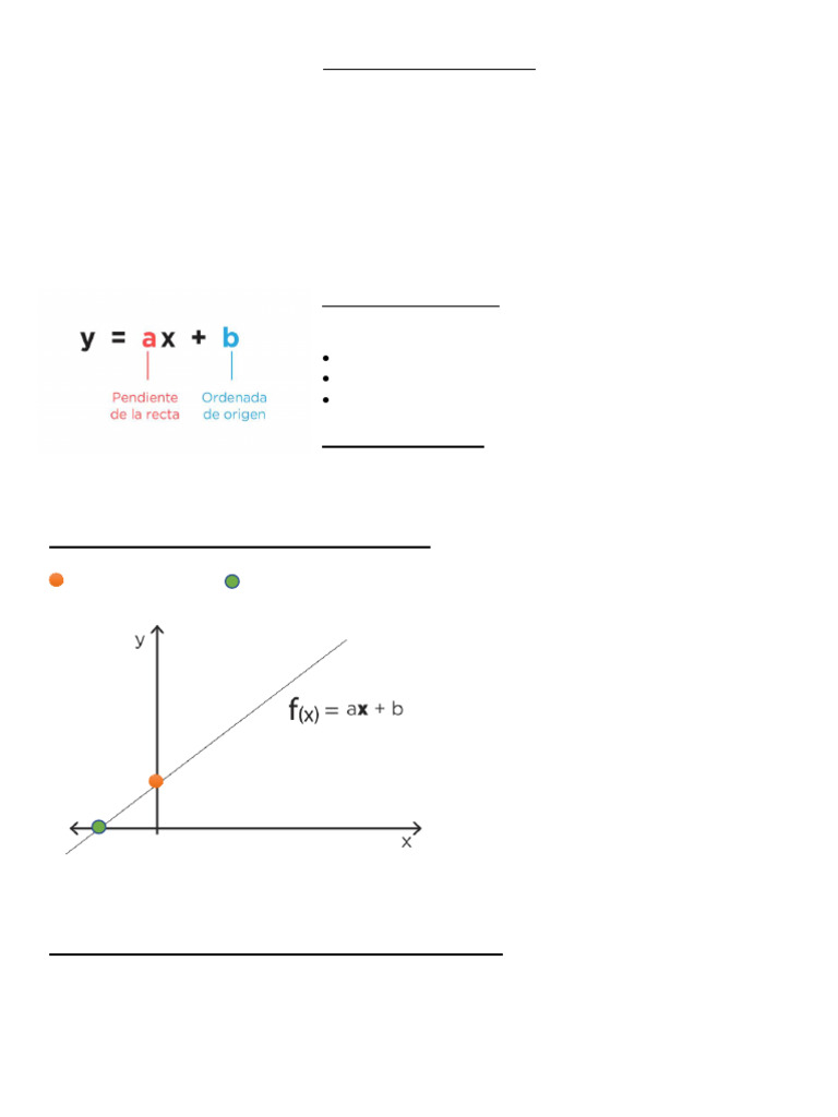 Función Lineal | PDF | Línea (geometría) | Pendiente
