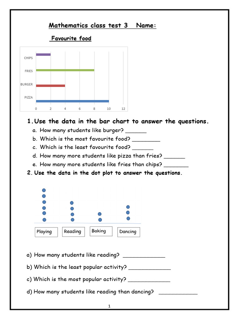 Worksheet 1 | PDF