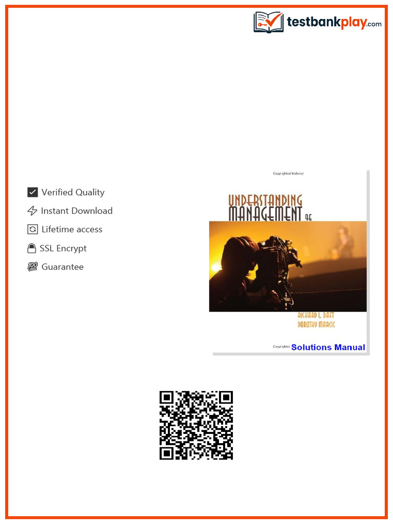 Understanding Management 9th Edition Daft Solutions Manual 2026 Full ...
