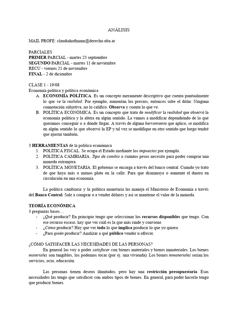 Analisis 2C 2025 Completo | PDF | Dinero | Inflación