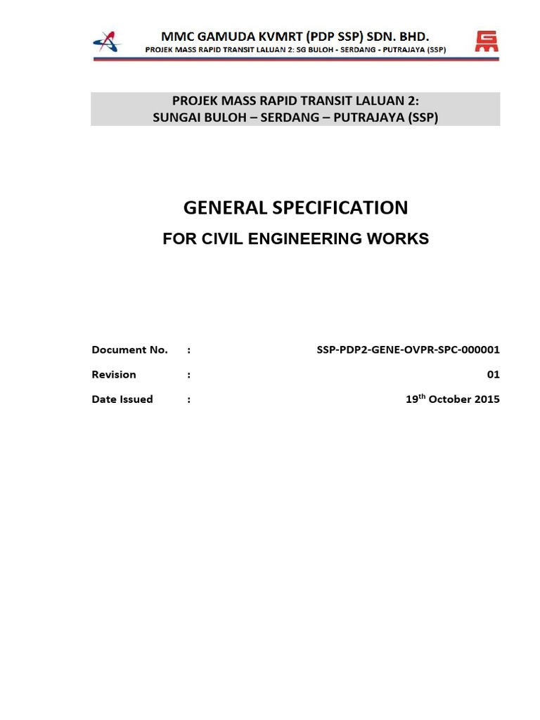 TRC GS 01 General Specification | PDF | Specification (Technical ...
