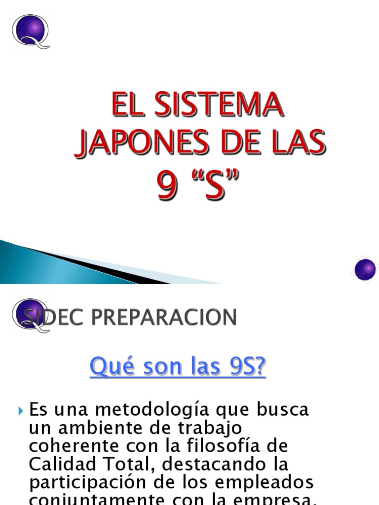 Metodología de las 9S Japonesas | PDF