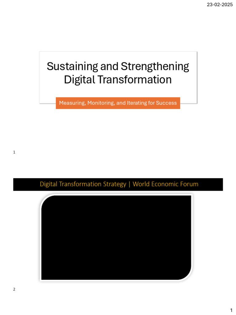 Sustaining and Strengthening Digital Transformation | PDF | Performance ...
