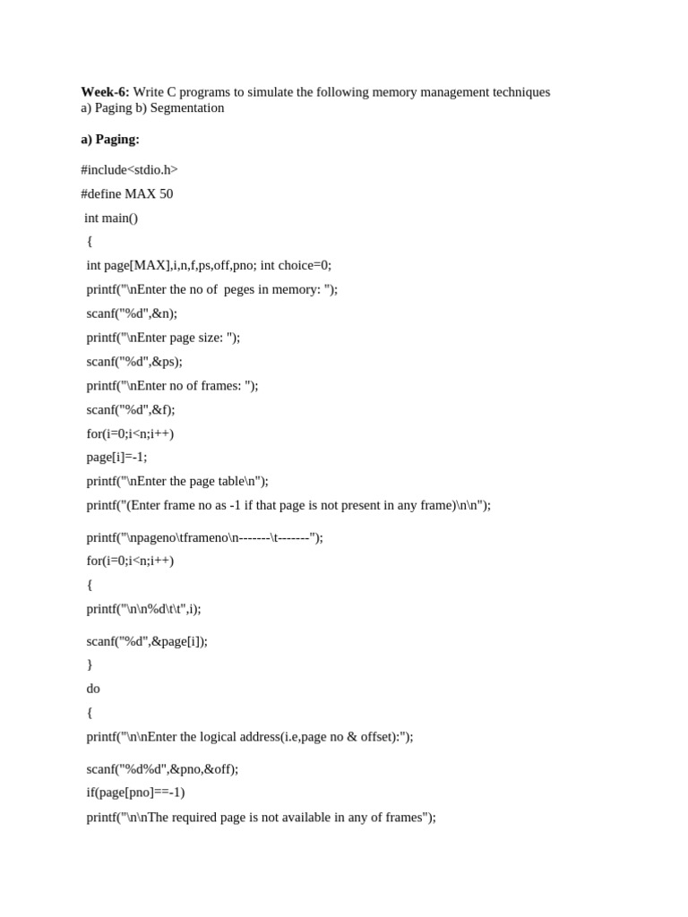 OS Week-6 | PDF | Software Development | Programming Paradigms