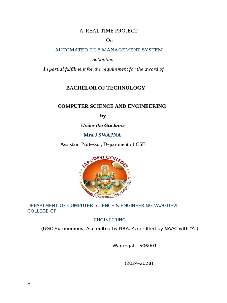 Automated File Management System | PDF | Computer File | World Wide Web