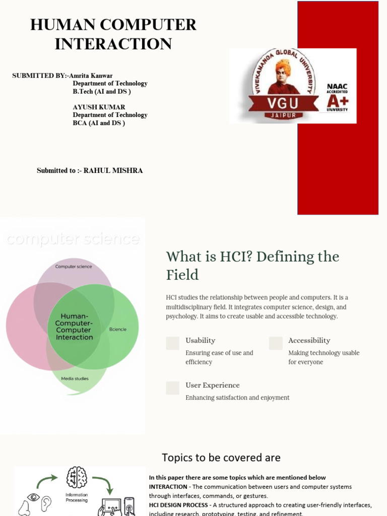 FINAL Ppt of Sem 2.Pptx (1) | PDF | Human–Computer Interaction | Usability