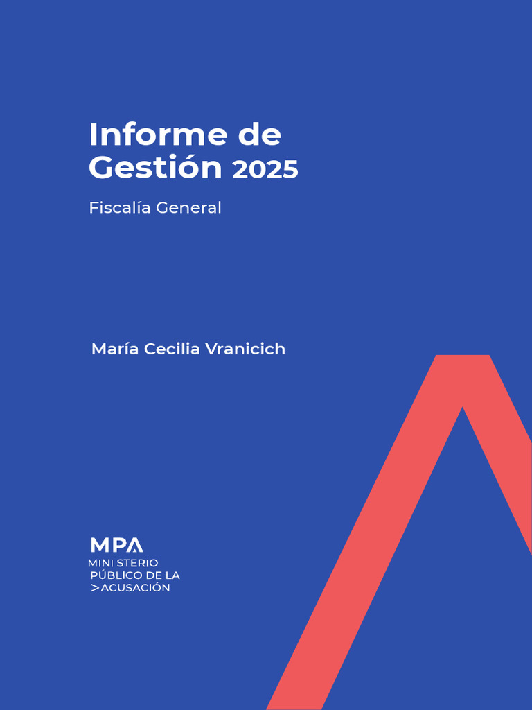 Informe de Gestion 2025 Fiscalia General de Santa Fe | PDF | Fiscal ...