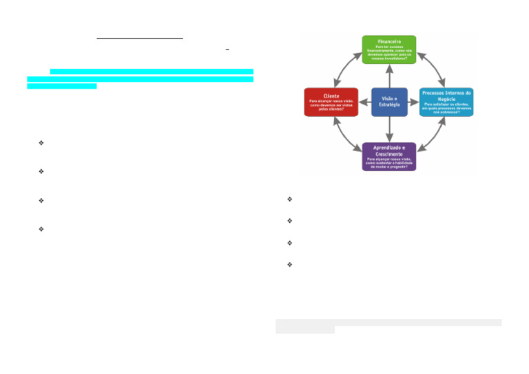 Balanced Scorecard Texto | PDF | Business | Economias