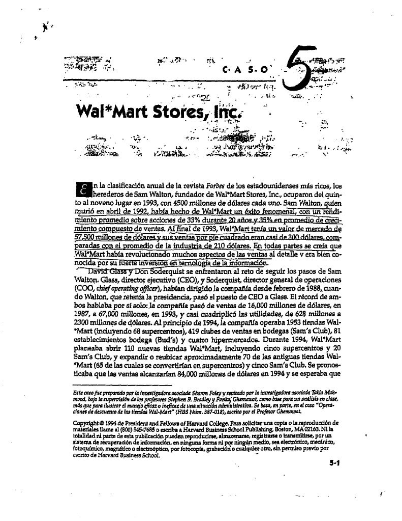 Caso Wal Mart Stores Inc PDF