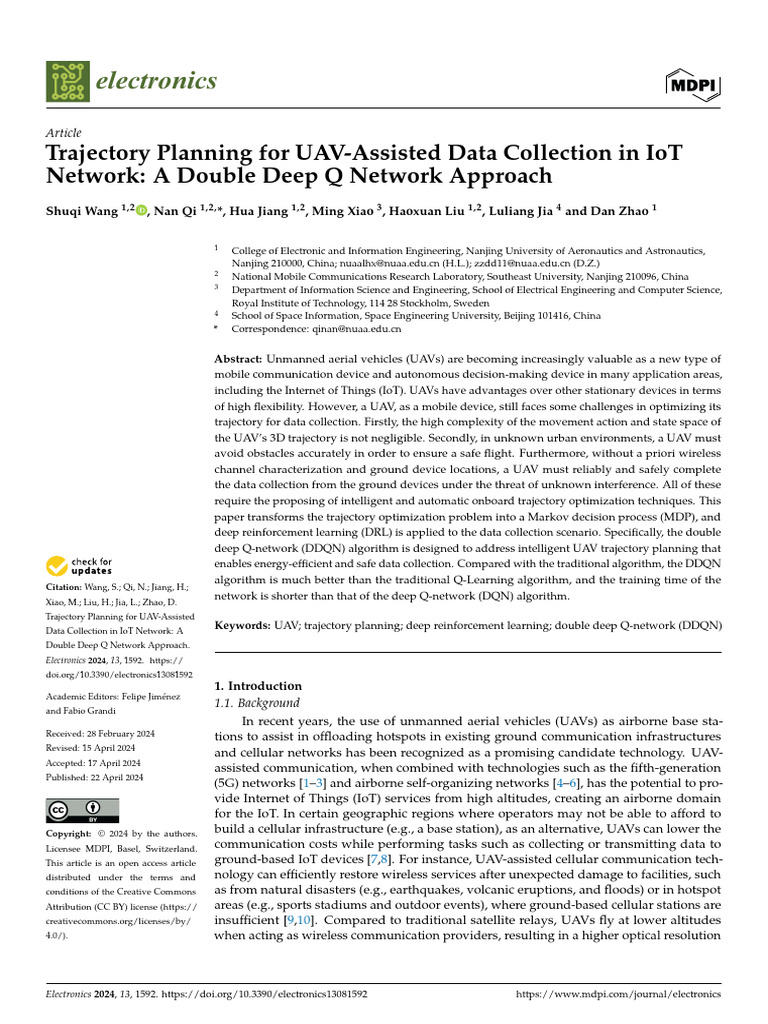 Trajectory Planning For UAV-Assisted Data Collecti | PDF | Unmanned ...