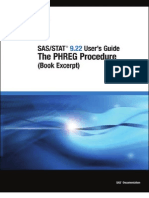 SAS - STAT 9.22 User's Guide - The PHREG Procedure