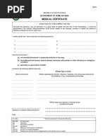 Home Affairs Medical Certificate BI-811 | PDF | Human Diseases And ...