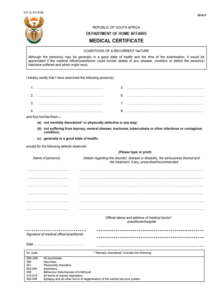 Medical Certificate .Pd (1) | PDF | Diseases And Disorders | Human ...