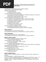 Conteudo Programatico Analista Legislativo Tecnica Legislativa