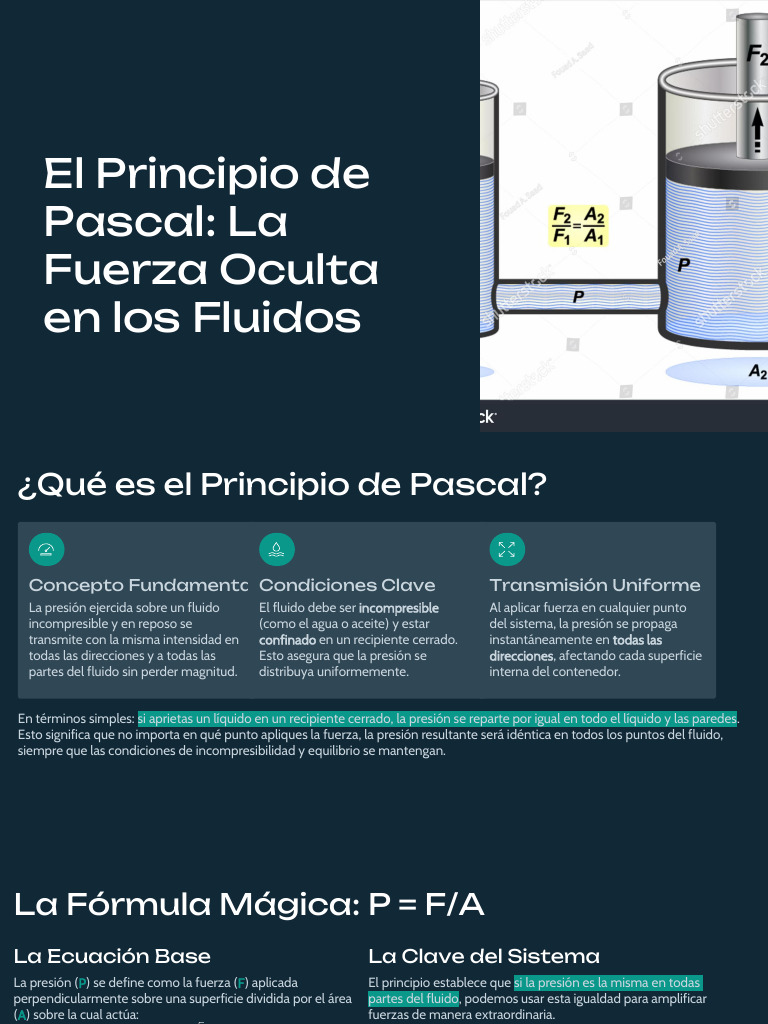2. El Principio de Pascal | PDF | Presión | Líquidos