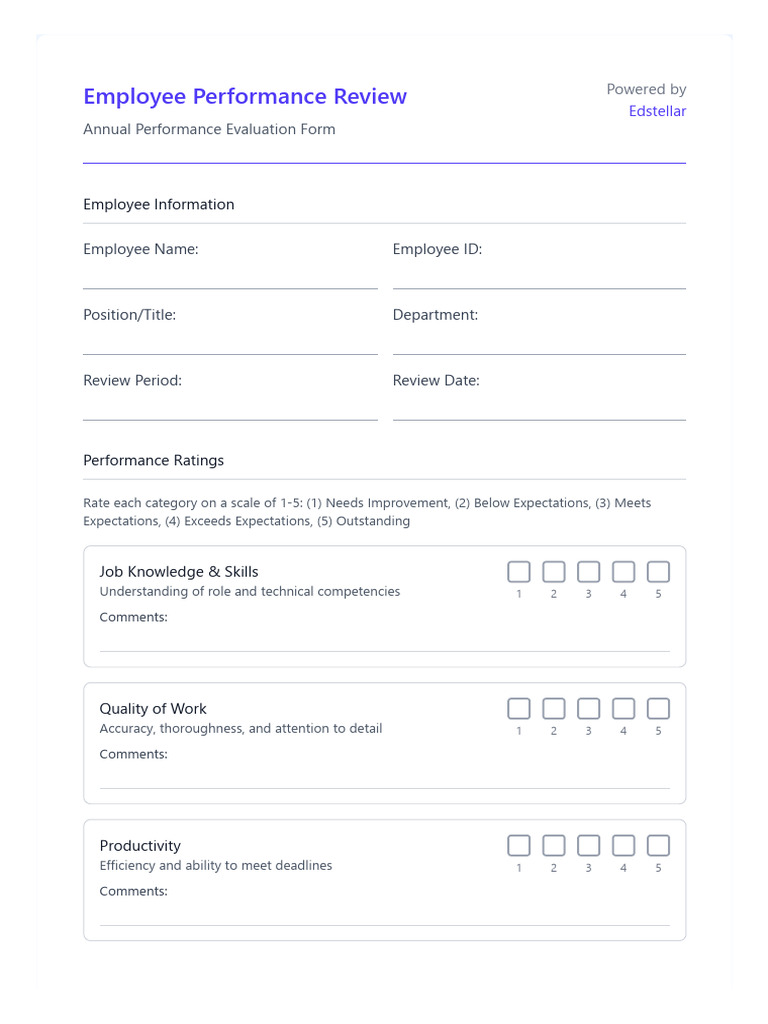 690c87eabfc8715f11e061c3_Employee Performance Review Template | PDF ...
