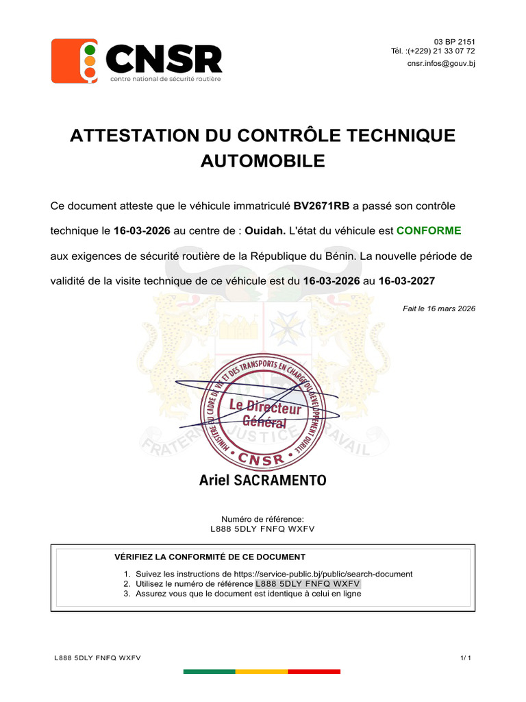 Attestation 1 1 | PDF