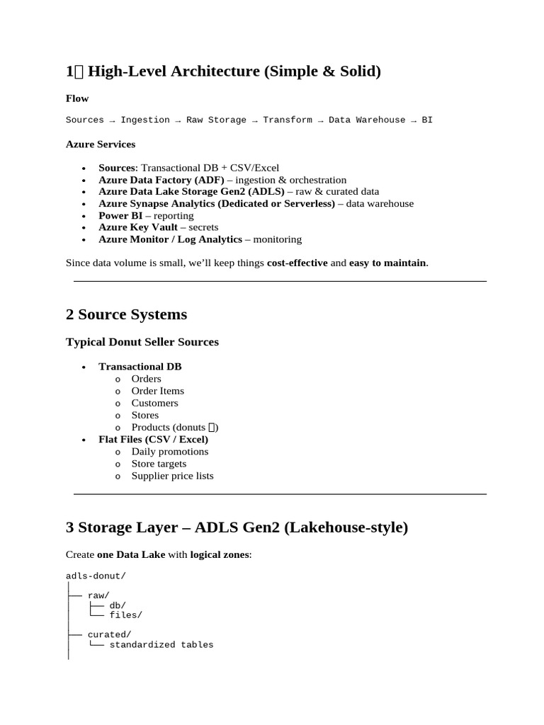 Azure Data Warehouse Architecture | PDF | Data Warehouse | Data Quality