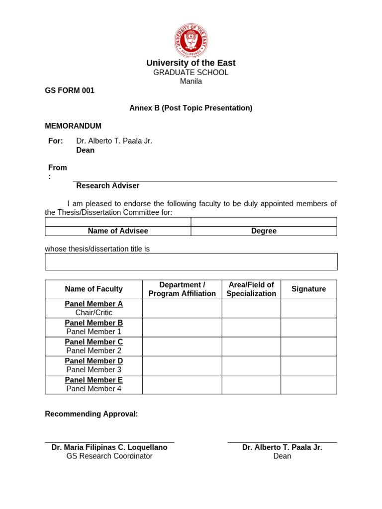 2proposal Gs Form 001 Appendix b | PDF