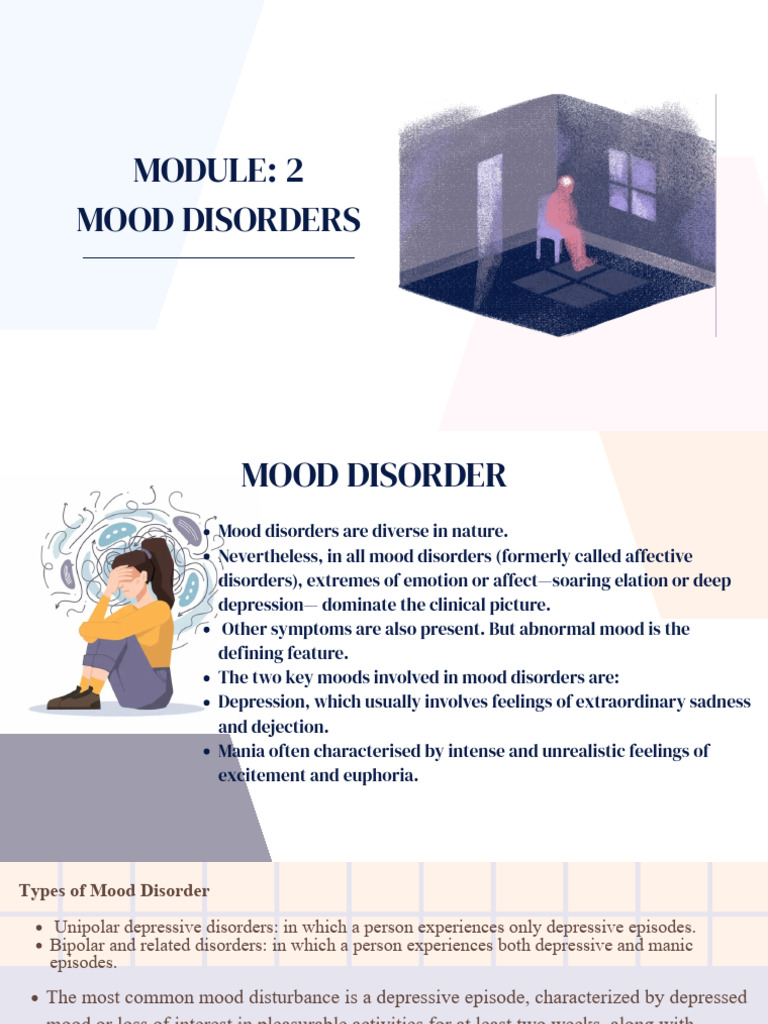 MODULE 2 MOOD DISORDERS (1) | PDF
