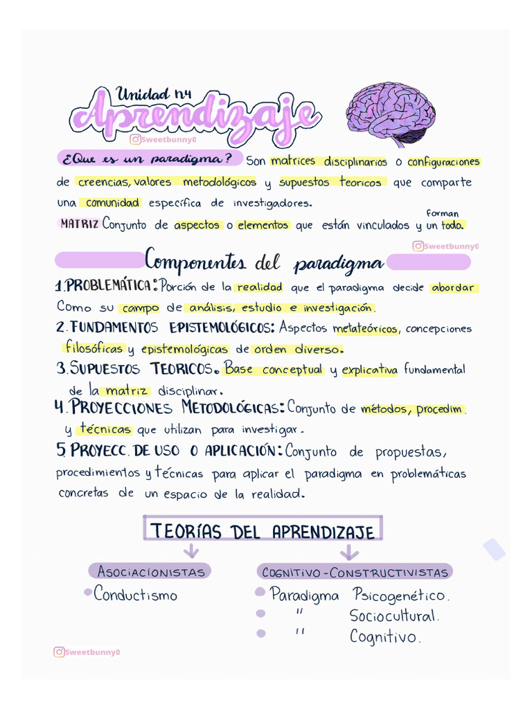 Fundamentos UNIDAD 4 | PDF | Aprendizaje | Inteligencia