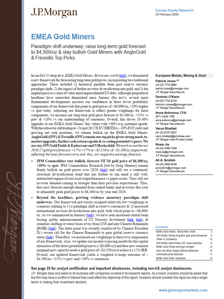 2026-02-25-FRES.l-jpMorgan-EMEA Gold Miners Paradigm Shift Underway ...