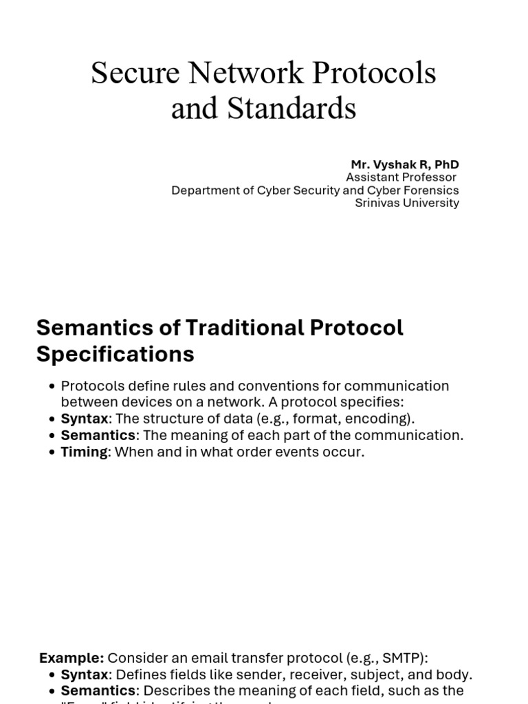Secure Network Protocols and Standards.pptx_20260106_122046_0000 | PDF ...