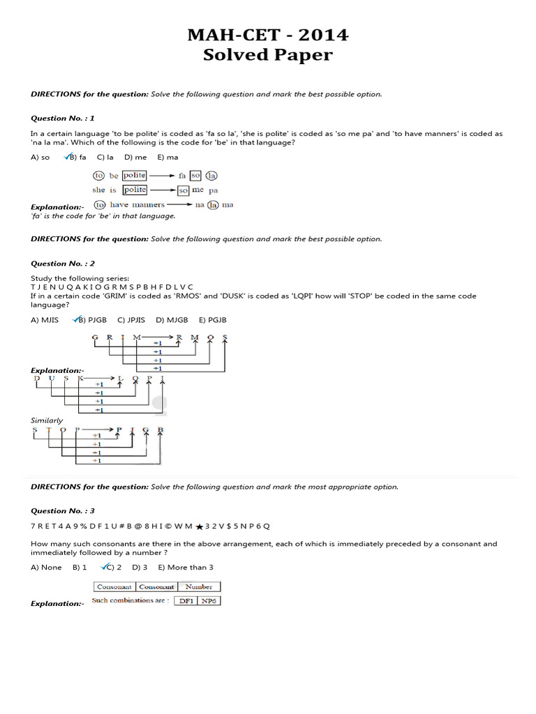 Mba cet exam paper | PDF | Thriller (Genre) | Languages Of Asia