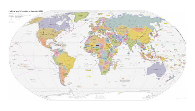 CIA_World_Map_Political_2021 | PDF | Arctic Ocean | Arctic