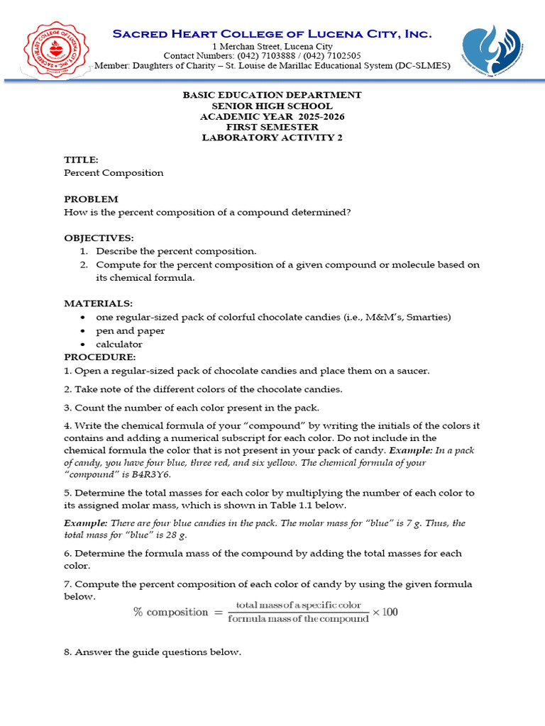 GenChem-Lab-2(2ndQ) | PDF | Chemical Substances | Chemistry