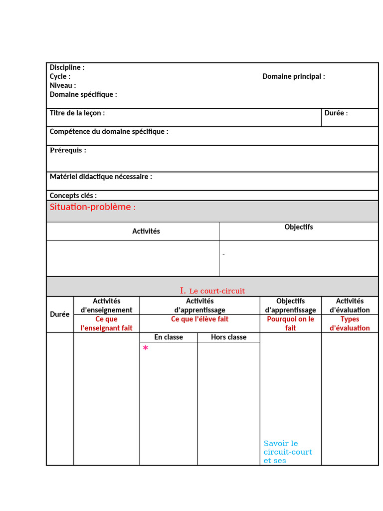 Modele de Fiche | PDF
