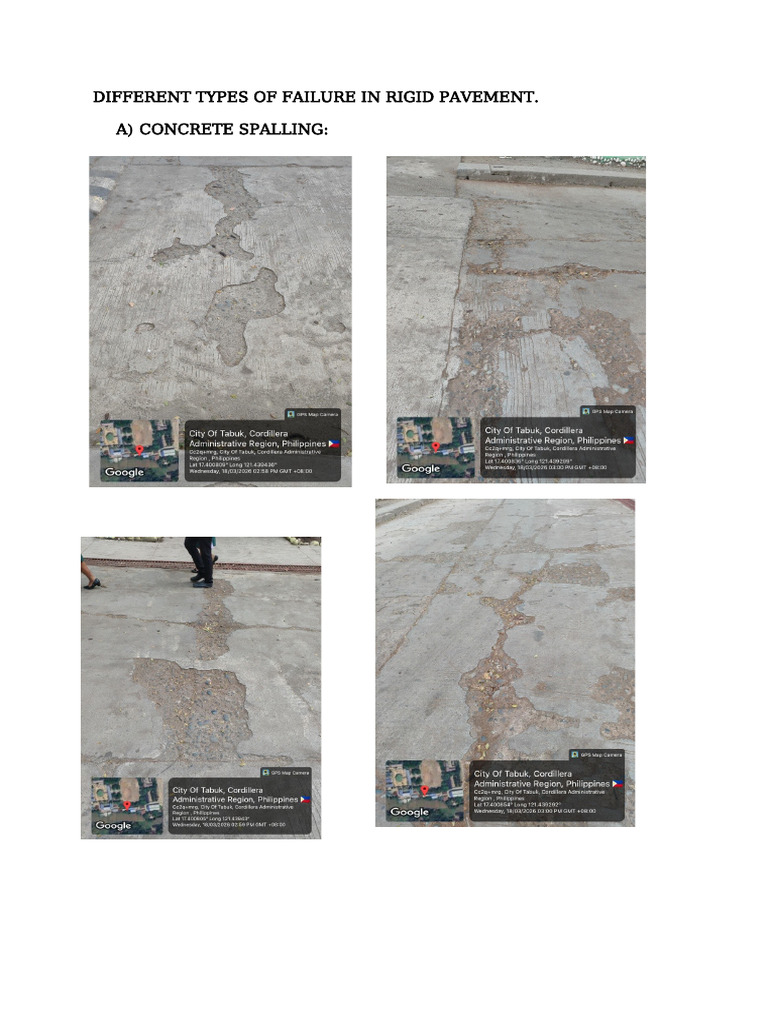 Different Types of Failure in Rigid Pavement | PDF